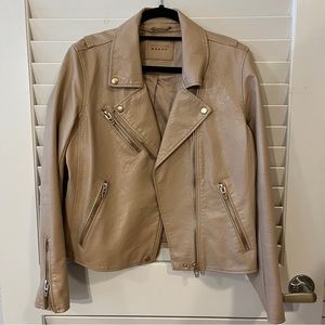Faux Leather Blank NYC Moto Jacket
